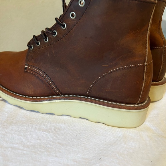 Red Wing Shoes Brown Ankle Boots - Picture 4 of 9